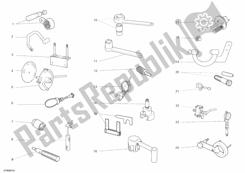 All parts for the Workshop Service Tools, Engine of the Ducati Sportclassic GT 1000 USA 2010